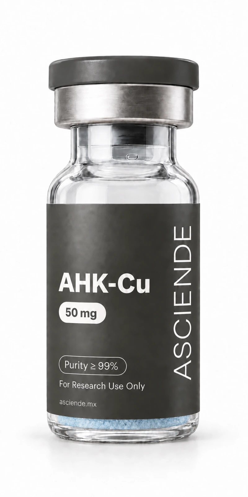 Vial de AHK-Cu 50 mg, grado investigación, Asciende