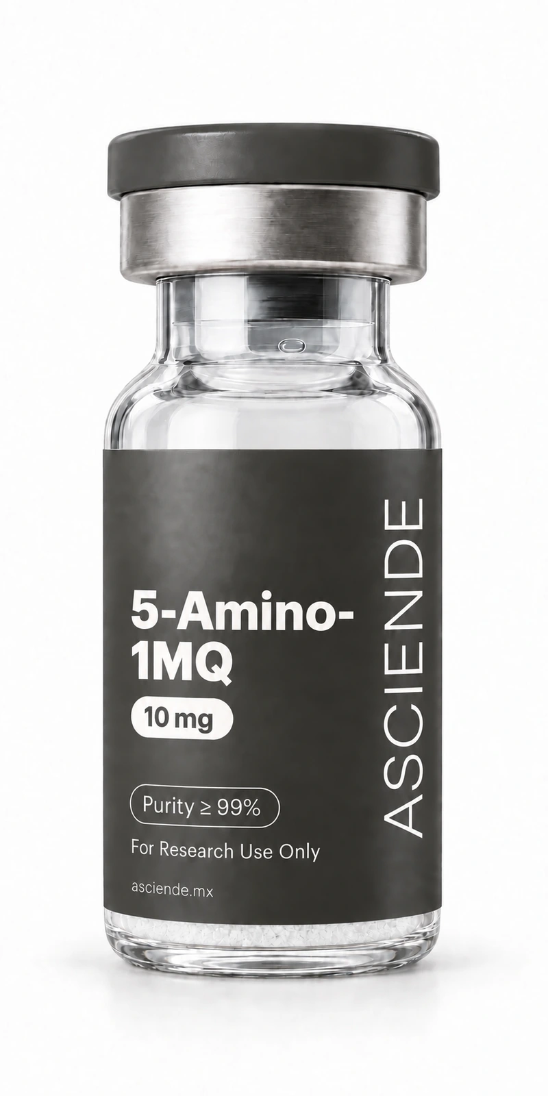 Vial de 5-Amino-1MQ 10 mg, grado investigación, Asciende