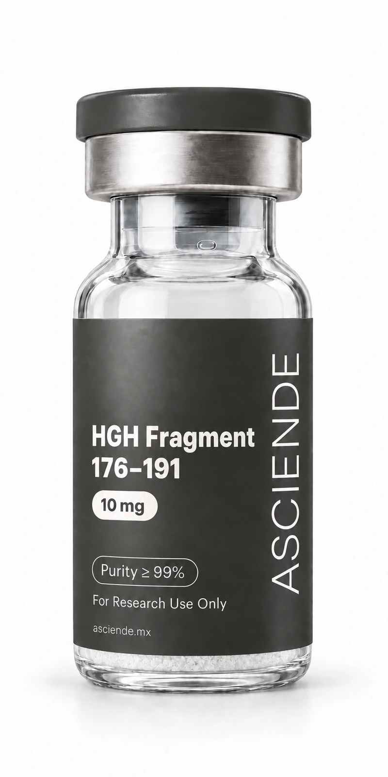 Vial de HGH Fragment 176-191 10 mg, grado investigación, Asciende