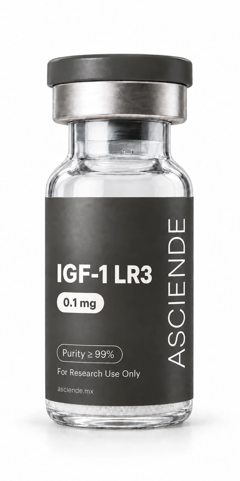 Vial de IGF-1 LR3 0.1 mg, grado investigación, Asciende