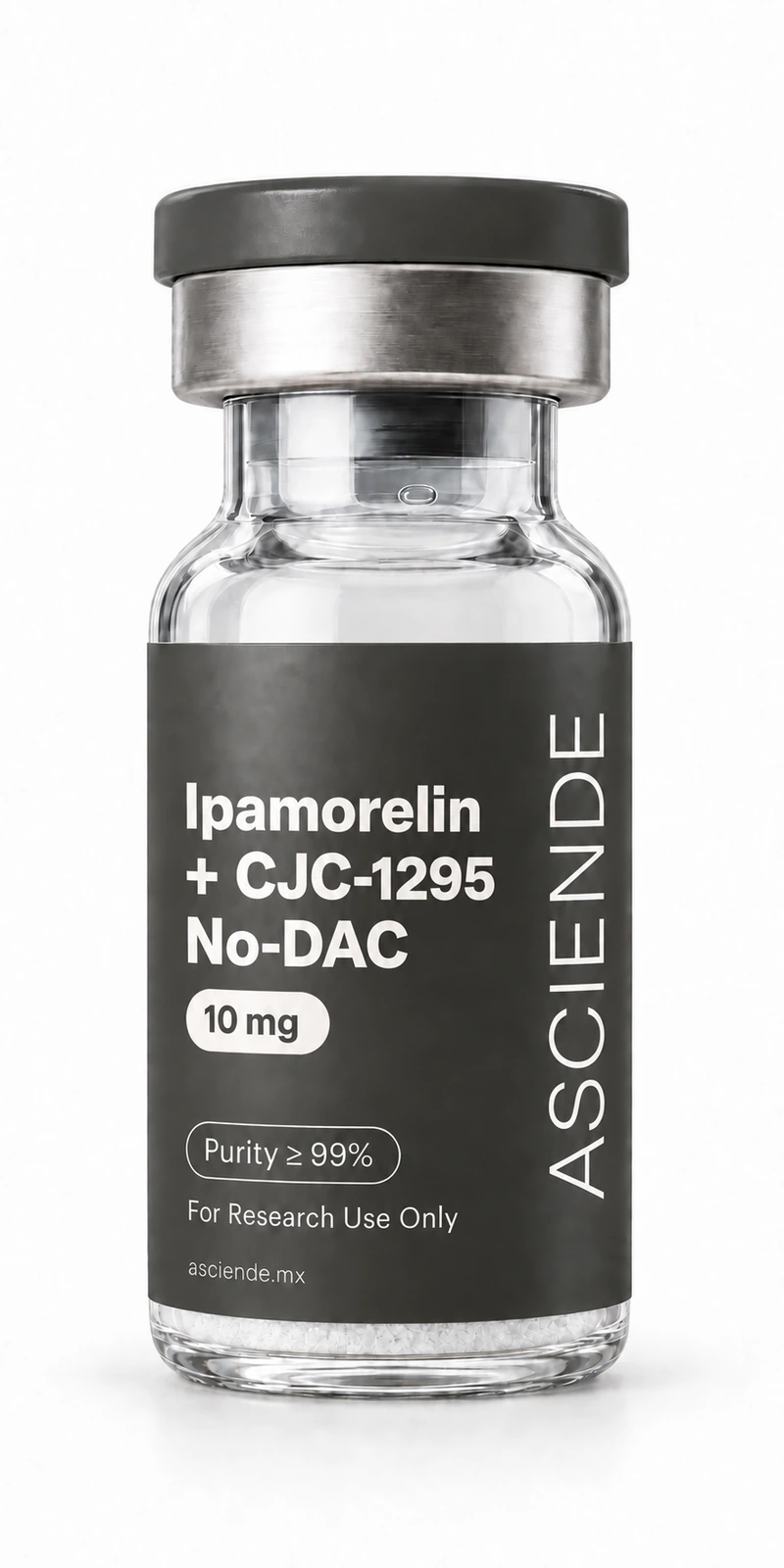 Vial de Ipamorelina + CJC-1295 No-DAC 10 mg, grado investigación, Asciende