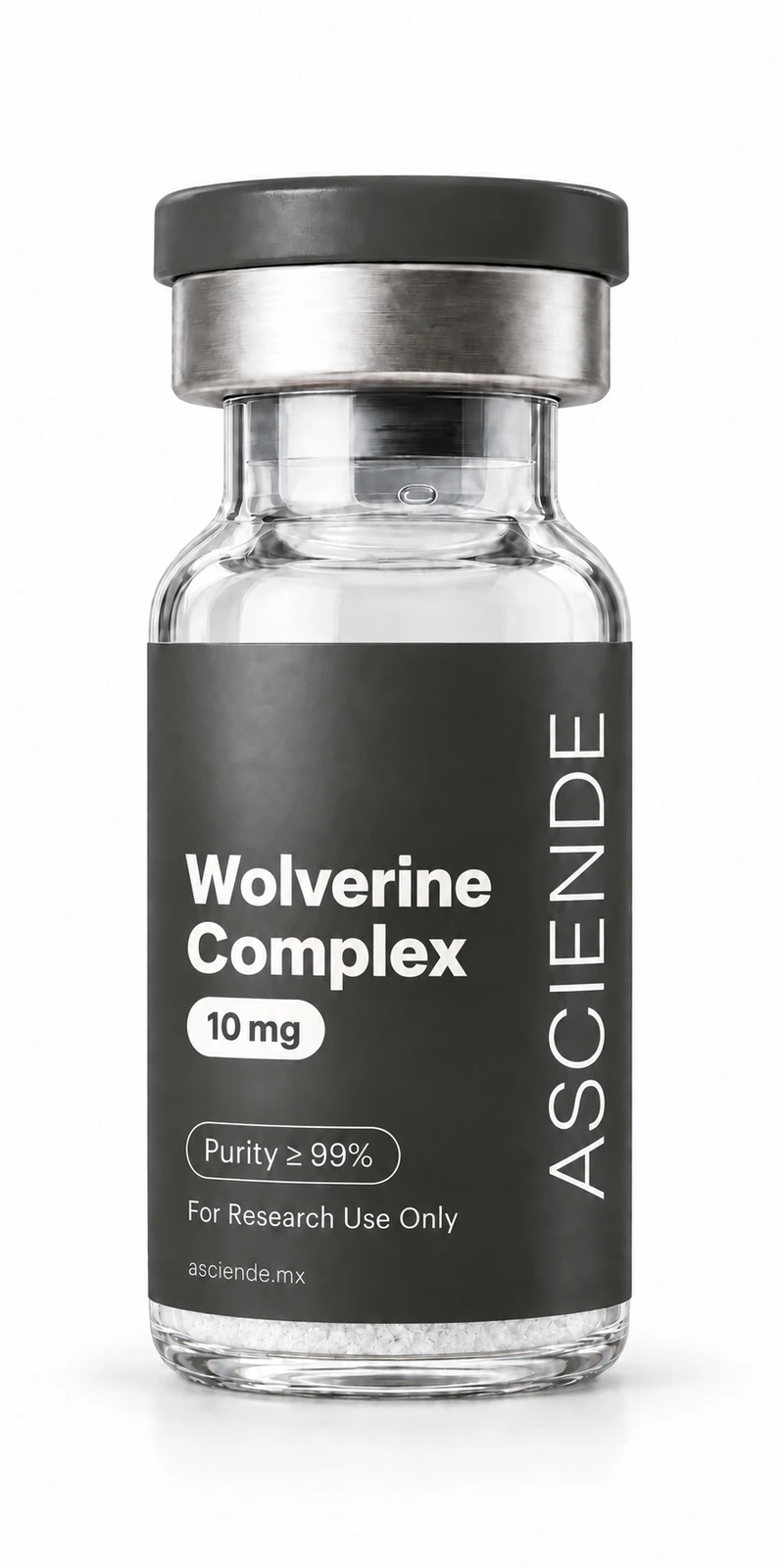 Vial de Wolverine Complex 10 mg, grado investigación, Asciende